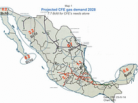 CFE gas map 2028